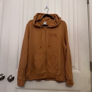 Pink classic full zip hoodie